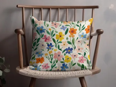 Colorful Floral Pattern Decorative Pillow product