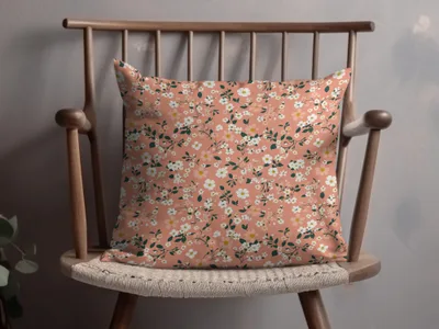 Spring Pastel Patterns Peach Floral and Flower Pattern Digital - Moore and Mountain