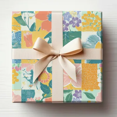 Bright Floral Patterned Gift Box for Special Occasions