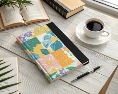 Colorful Floral Pattern Hardcover Notebook for Writing