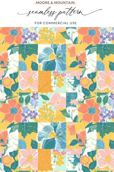 Floral Seamless Pattern for Commercial Use Design