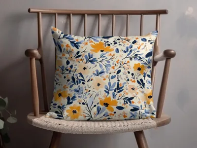 Vibrant Floral Patterned Cushion Cover Pillow Decor