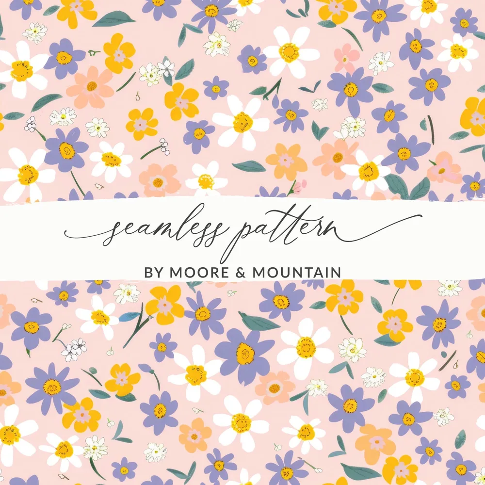 Seamless Flower Pattern by Moore Mountain product