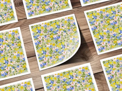 Colorful Floral Pattern Sticker Sheets Product