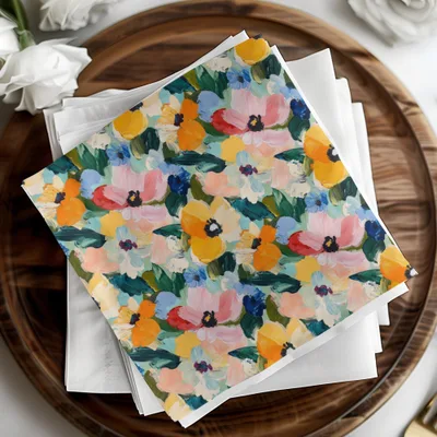 Springtime Acrylic Floral with Jewel Tones Digital - Moore and Mountain