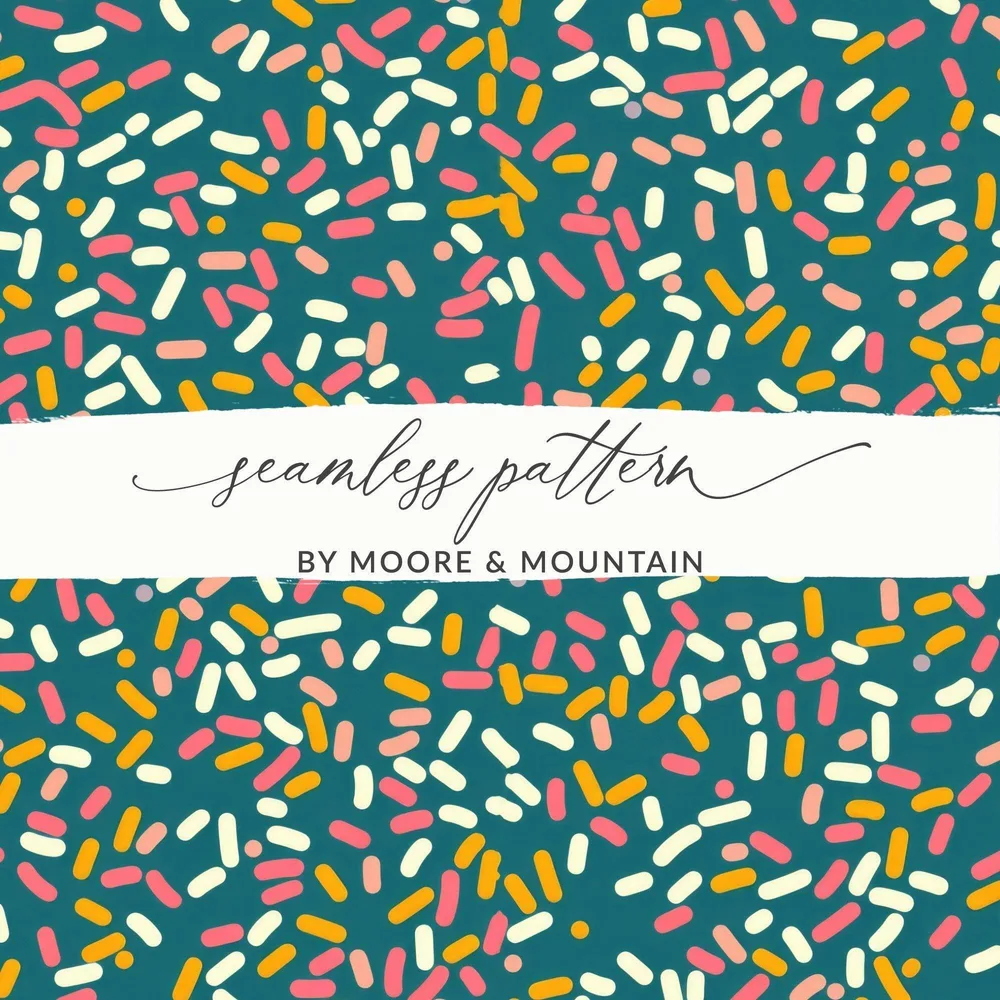 Sprinkles Digital Paper, Seamless Texture, Party Background, Confetti Pattern, Colorful Digital Download, Scrapbooking Paper, Fabric Print - Moore and Mountain