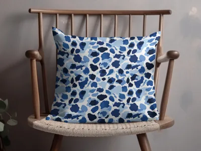 Stylish Blue and White Camouflage Design Pattern Digital - Moore and Mountain