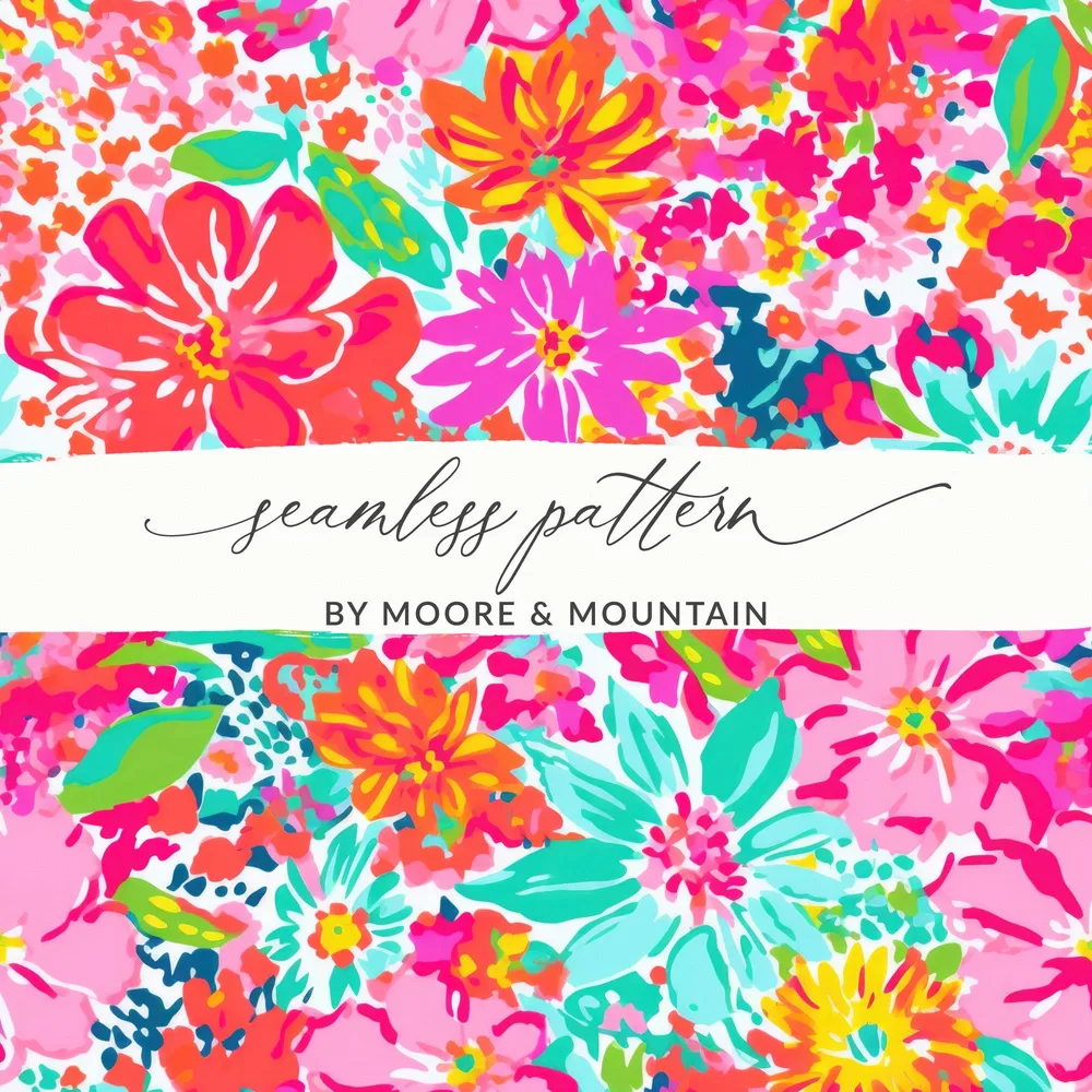 Bright Floral Seamless Pattern By Moore And Mountain