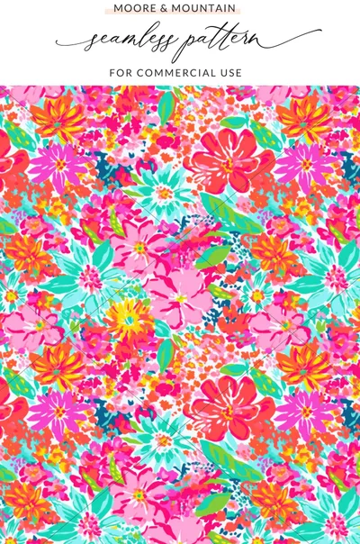 Moore And Mountain Seamless Pattern For Commercial Use