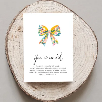 SVG Floral Bow Watercolor Illustration PNG SVG, Preppy Clipart Graphic, Colorful Pastel Design, Whimsical Art Print, Girly Sticker File