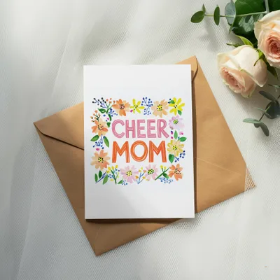 SVG Preppy Cheer Mom PNG, SVG, Gouache Style Illustration, Watercolor Graphic, Painterly Pastel Artwork, Vibrant Artsy Girly Clipart, Trendy