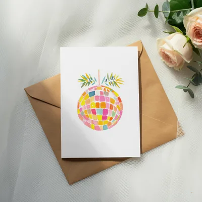 SVG Rainbow Disco Ball PNG SVG, Retro 90s Graphic, Y2K Aesthetic Art, Preppy Neon Clipart, Holographic Effect Clipart, Glitter Sparkle