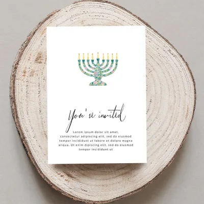 SVG Watercolor Menorah Clipart Digital Download - Preppy Painterly Hanukkah SVG PNG - Festive Pastel Art Gouache Style Illustration