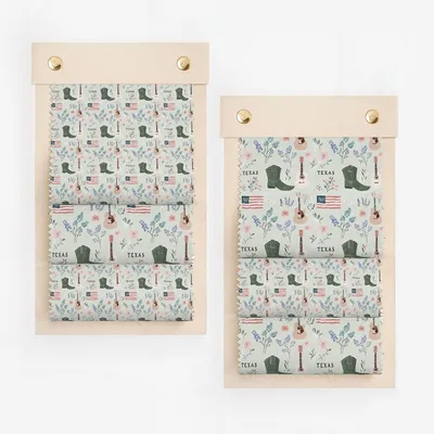 Texas Themed Fabric with Western Icons Design Fabric