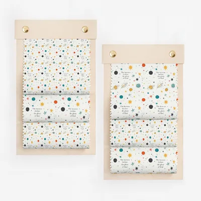 Colorful Celestial Pattern Roller Shades for Kids Rooms