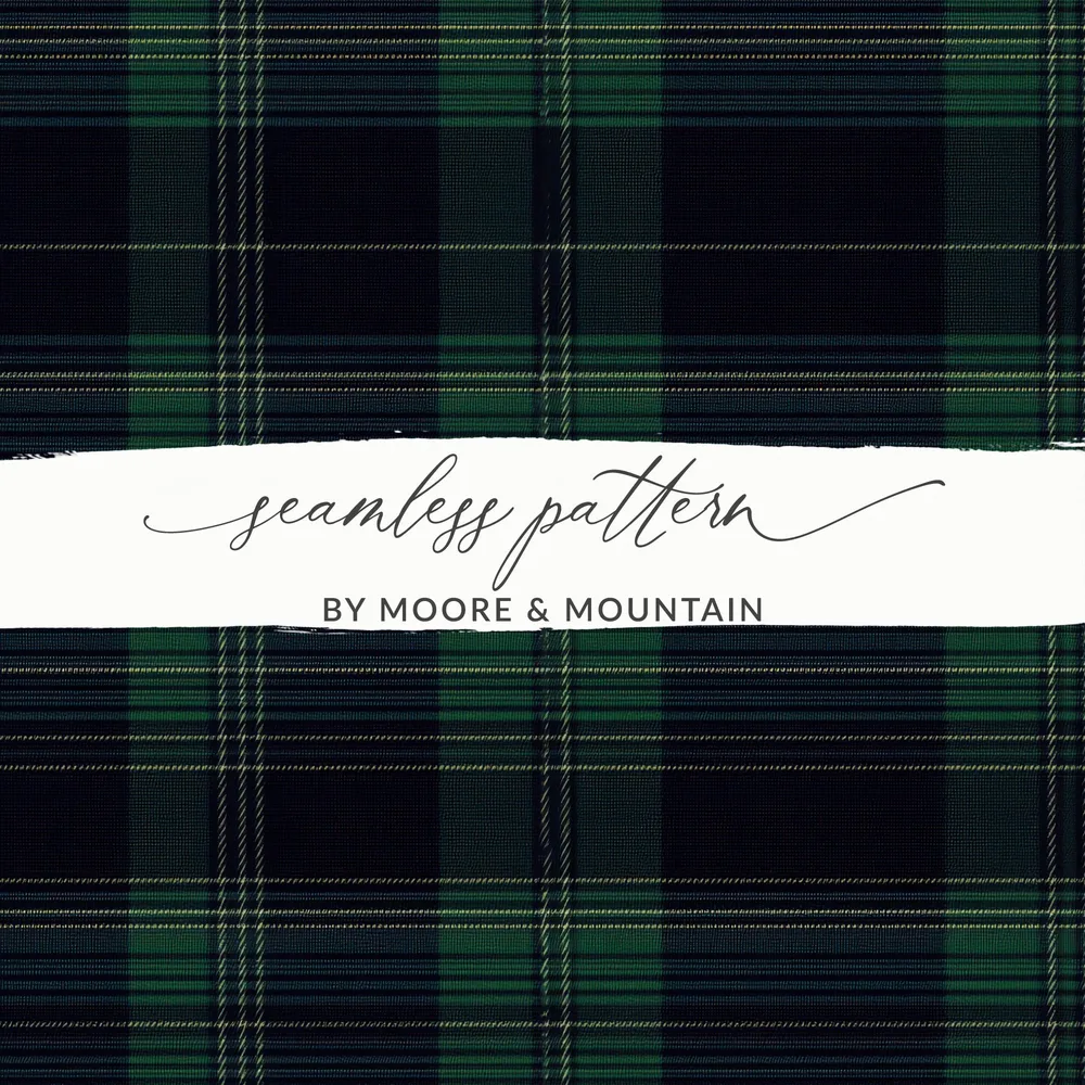 Timeless Black and Green Tartan Seamless - Moore and Mountain