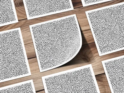 Tiny Black and White Dots Seamless Pattern Doodle Dots Background - Moore and Mountain