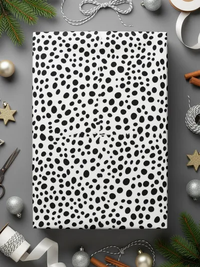 Tiny Black and White Dots Seamless Pattern Doodle Dots Background - Moore and Mountain