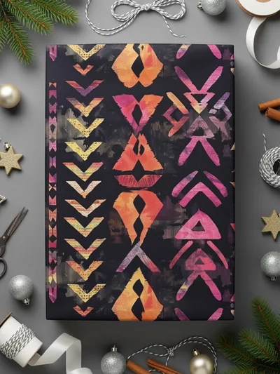 Tribal Pattern Digital, Seamless Background, Boho Chic Design, Ethnic Print, Repeat Pattern, Scrapbooking Paper, Digital Download - Moore and Mountain