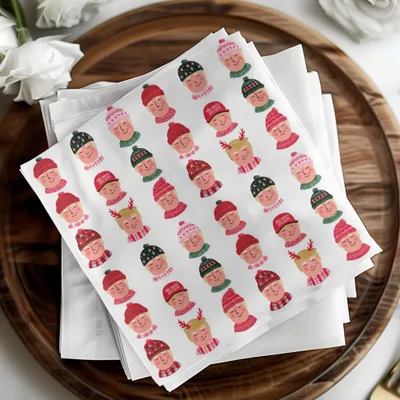Trump Holiday Hats And Scarves Repeat Pattern Digital - Moore and Mountain
