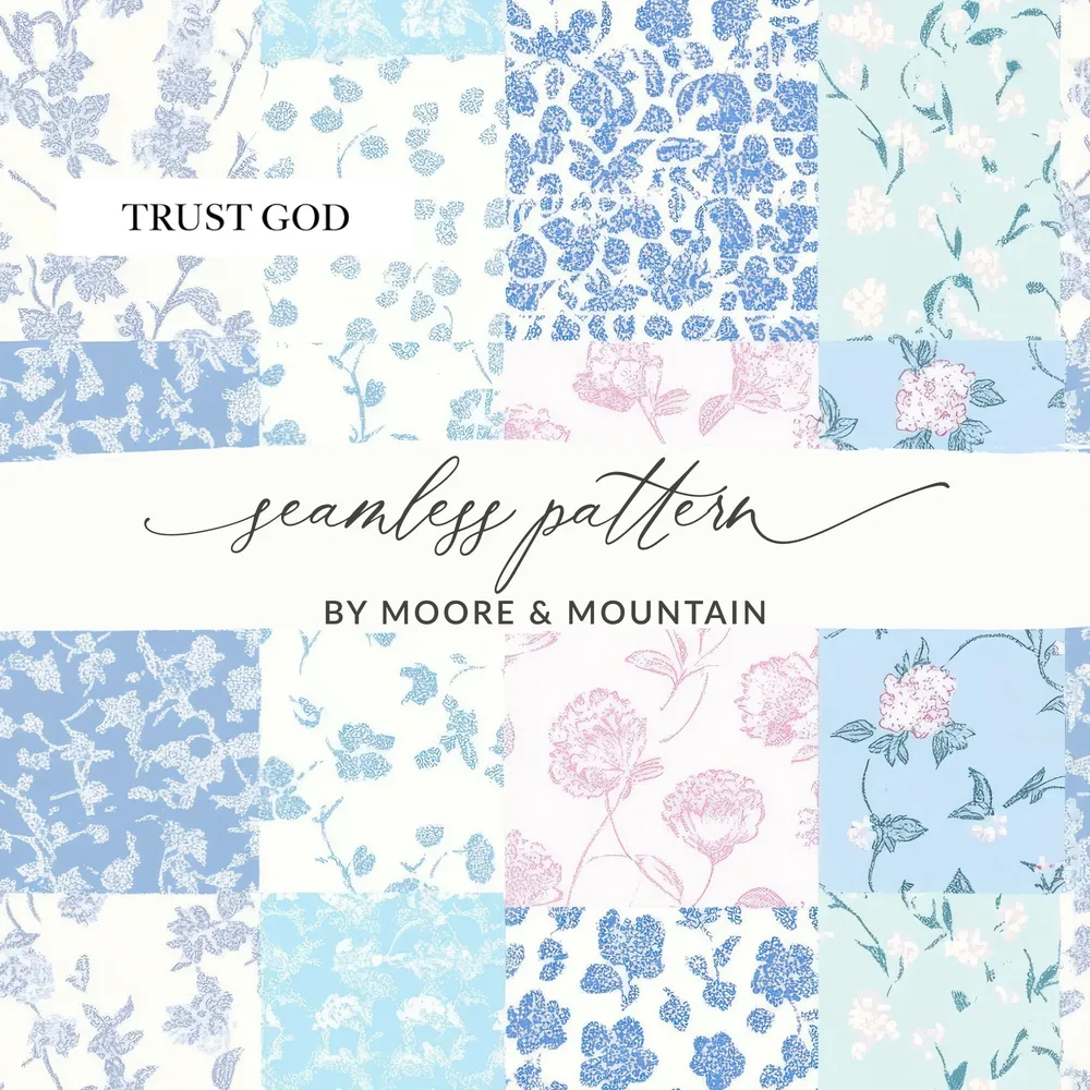 Trust God Seamless Pattern by Moore & Mountain Product