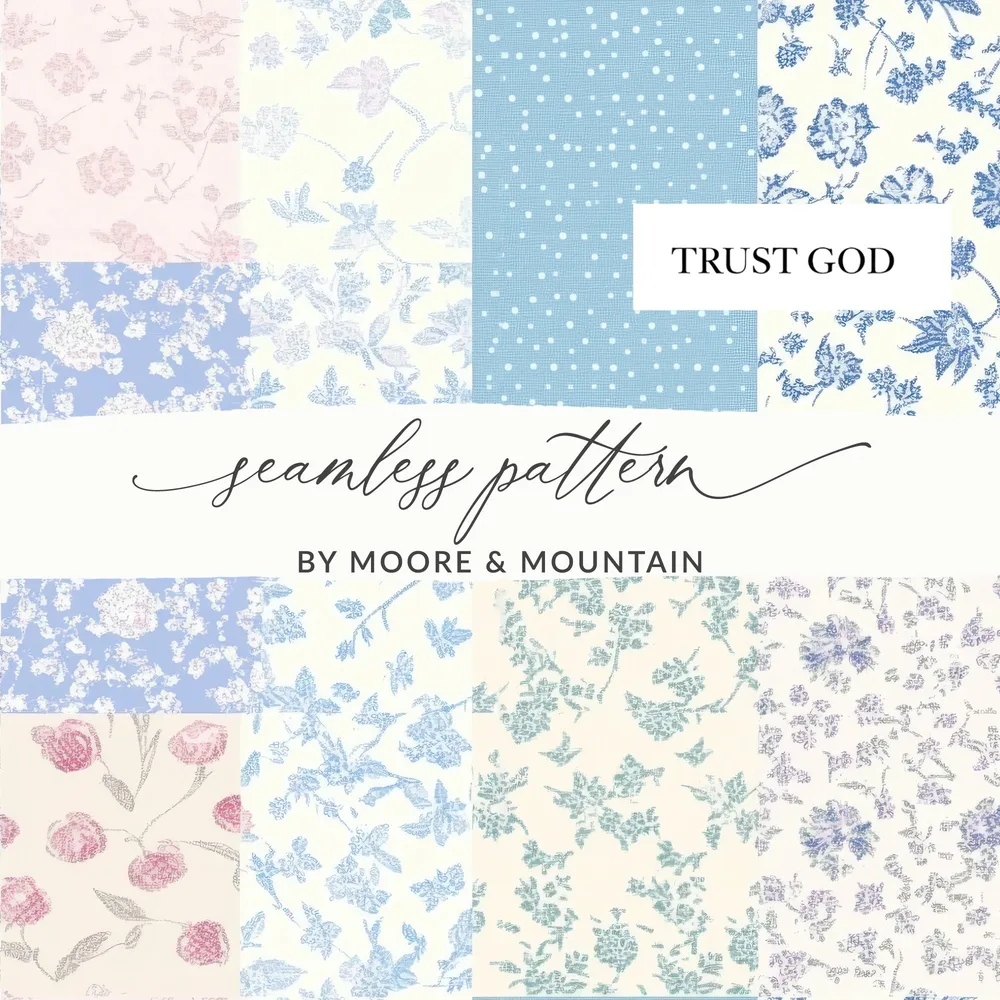Trust God Seamless Pattern by Moore & Mountain Design