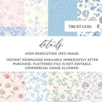 Trust God High Resolution JPEG Instant Download Image