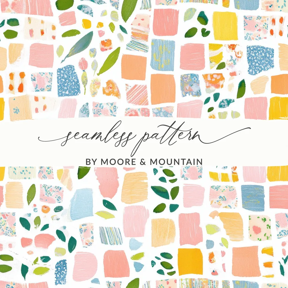 Colorful Hand-Painted Seamless Pattern Design