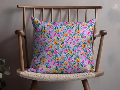 Colorful Floral Pattern Decorative Pillow product