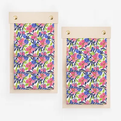 Vibrant Floral Digital Paper, Abstract Flower Pattern, Seamless Background, Preppy Pink Blue Green Design, Instant Download Art