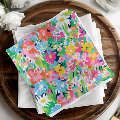 Vibrant Preppy Floral Ditsy Floral, Colorful Flowers Pattern, Seamless Repeat File, Commercial Use, Digital Download, Summer Flower Design - Moore and Mountain