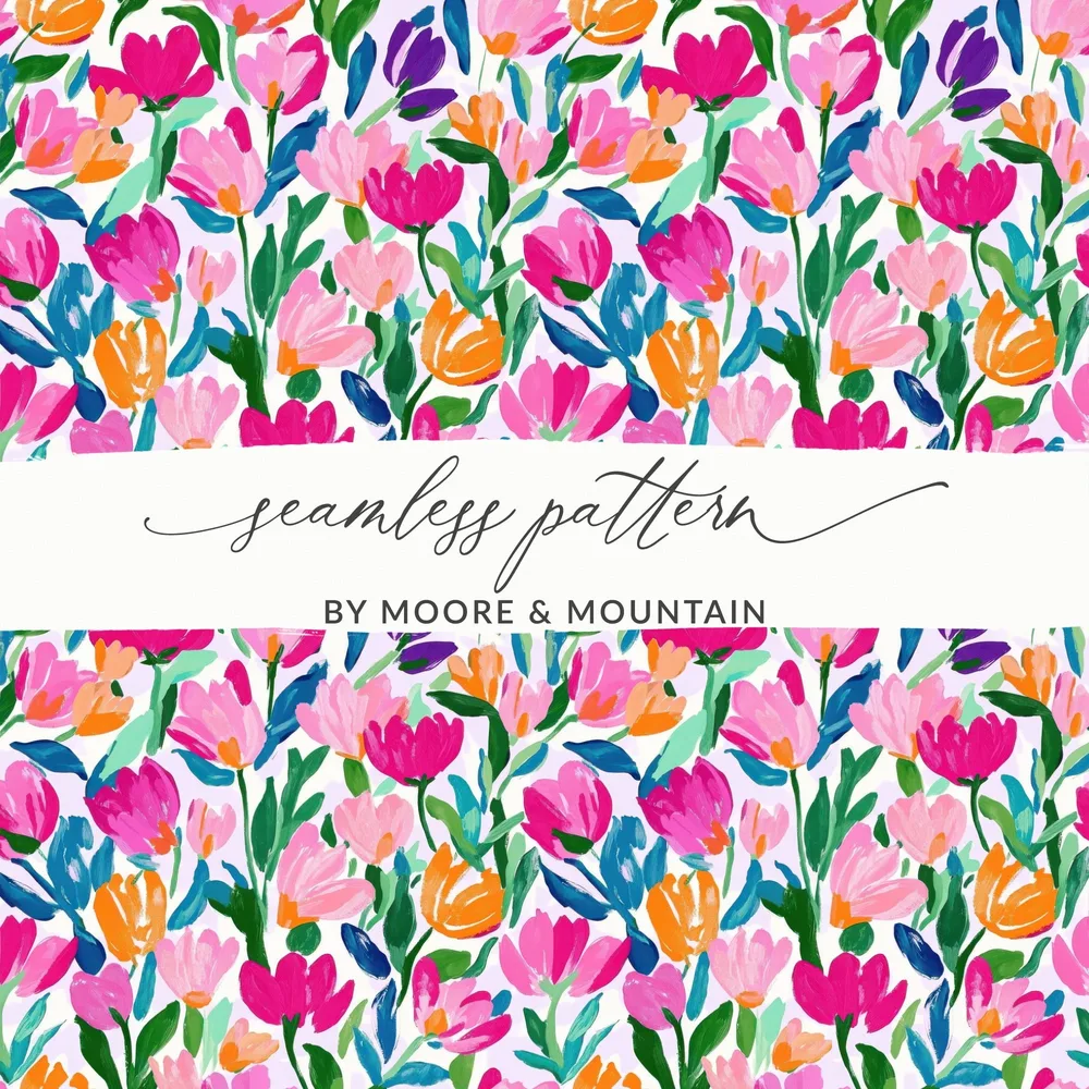 Vibrant Floral Seamless Pattern by Moore & Mountain