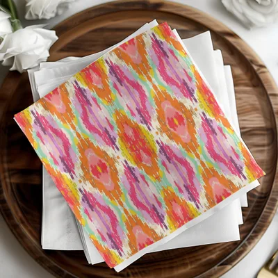 Vibrant Multicolor Abstract Pattern Cloth Napkin Product