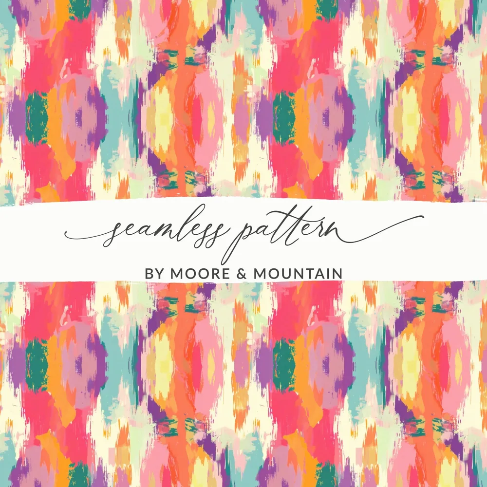 Vibrant Abstract Seamless Pattern by Moore & Mountain