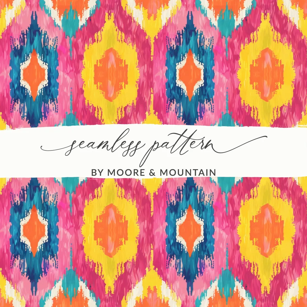 Vibrant Abstract Seamless Pattern by Moore & Mountain