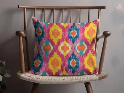 Colorful Geometric Pattern Decorative Cushion product
