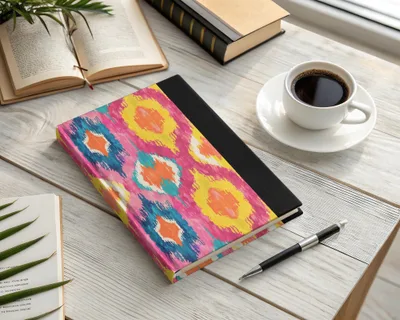 Vibrant Colorful Pattern Hardcover Notebook Product