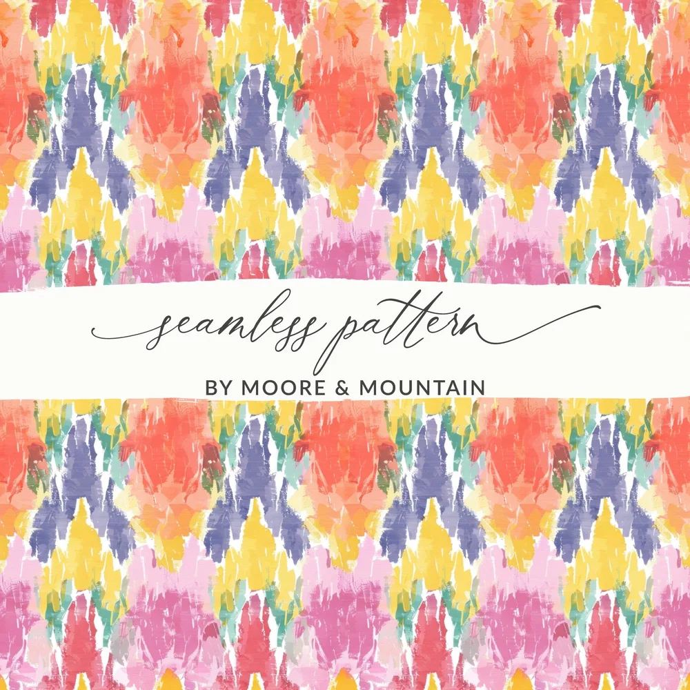 Vibrant Abstract Seamless Pattern by Moore & Mountain