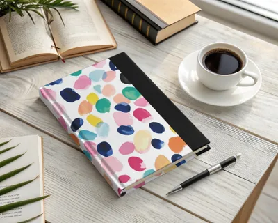 Vibrant Paint Spots On White Background Colorful Digital Abstract Dots Pattern - Moore and Mountain