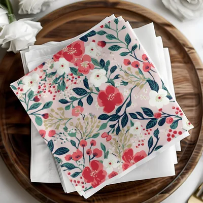 Vibrant Floral Pattern Design for Home Decor Product