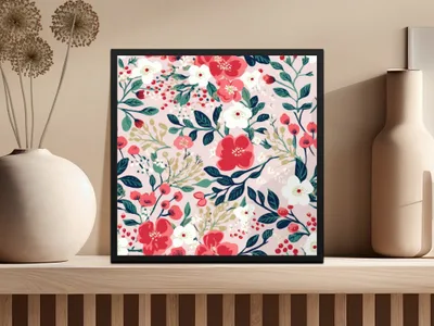 Vibrant Floral Art Print for Home Decor