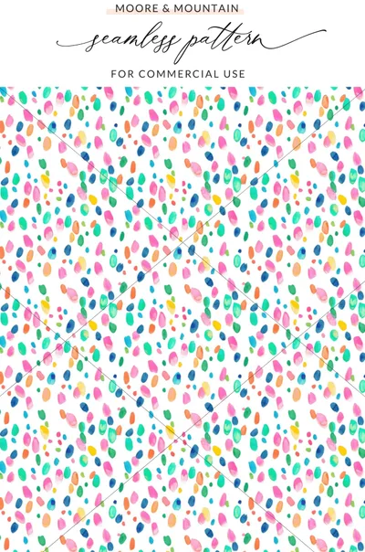 Colorful Abstract Dots Seamless Pattern for Commercial Use
