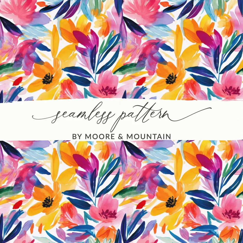 Vibrant Floral Watercolor Seamless Pattern Artwork product type
Vibrant Floral, Watercolor Pattern, Seamless Design, Abstract Flowers, Colorful Blooms, Brushstroke Art, Pink Orange Yellow, Blue Purple Green, Artistic Print, Hand Painted Style, Summer Vibes, Spring Flowers, Modern Floral, Bright Pattern, Digital Paper, Surface Pattern, Textile Design, Art Print, Cheerful Motif, Botanical Graphic