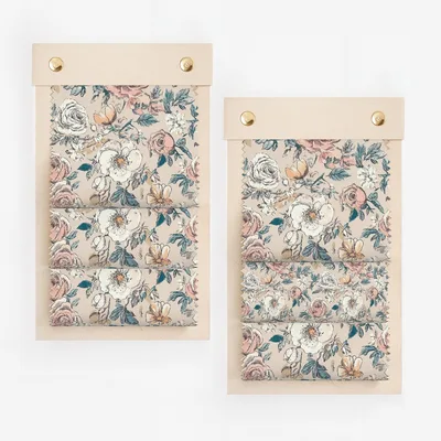 Elegant Floral Patterned Window Curtain Blinds