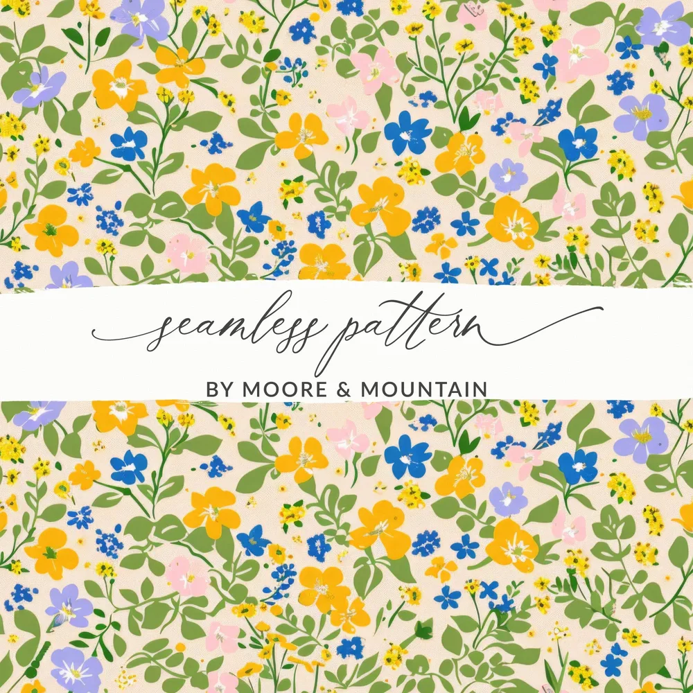 Seamless Floral Pattern by Moore & Mountain product