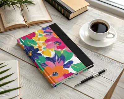 Bold Blooms Seamless Bright Painted Gouache Daisy Background - Moore and Mountain