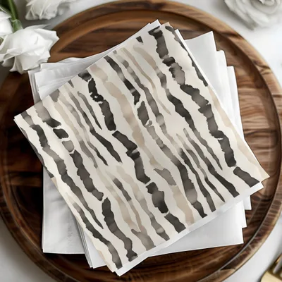 Watercolor Animal Print Digital Download, Neutral Zebra Stripes, Seamless Pattern, Repeating Background, Animal Print Wallpaper (138 - Moore and Mountain