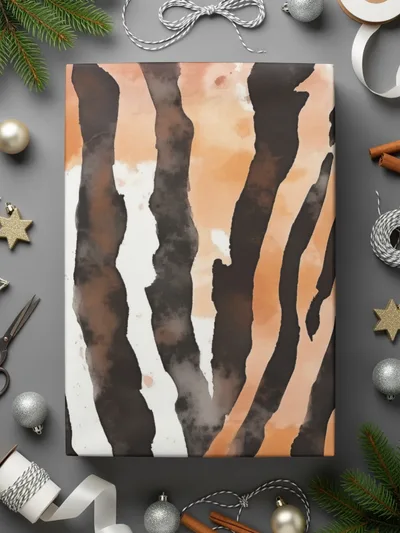 Watercolor Animal Print Digital Paper, Zebra Stripes Seamless Pattern, Animal Skin Texture, Watercolor Art, Digital Download, JPEG - Moore and Mountain