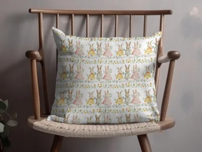 Dressed Bunnies Floral Pattern Cute Rabbits product type