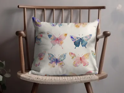 Beautifully Colorful Butterfly Design Cushion Pillow